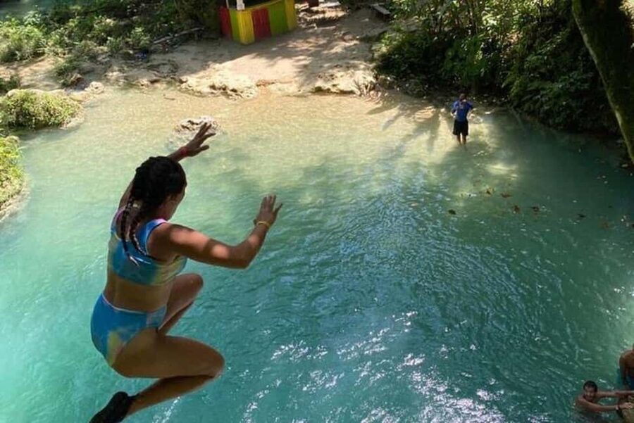 From Falmouth: Combo Blue Hole & River Tubing Tour - What the $180 price really covers