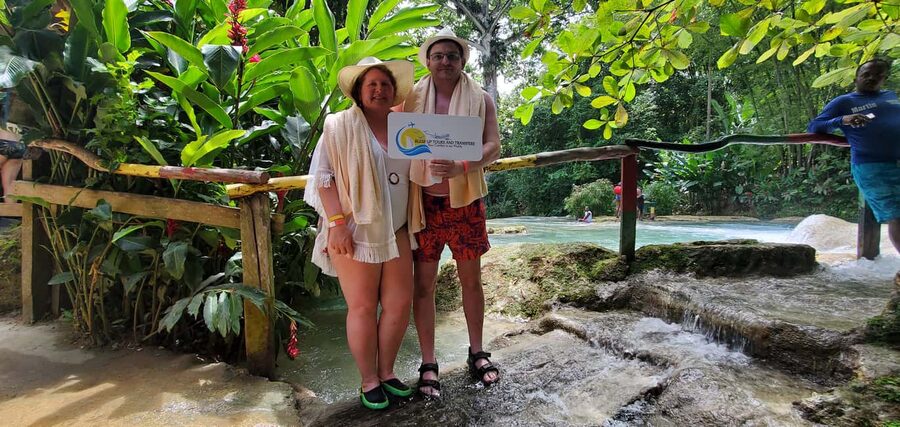 From Montego Bay: Blue Hole Waterfall Experience - Arriving at the Blue Hole pools