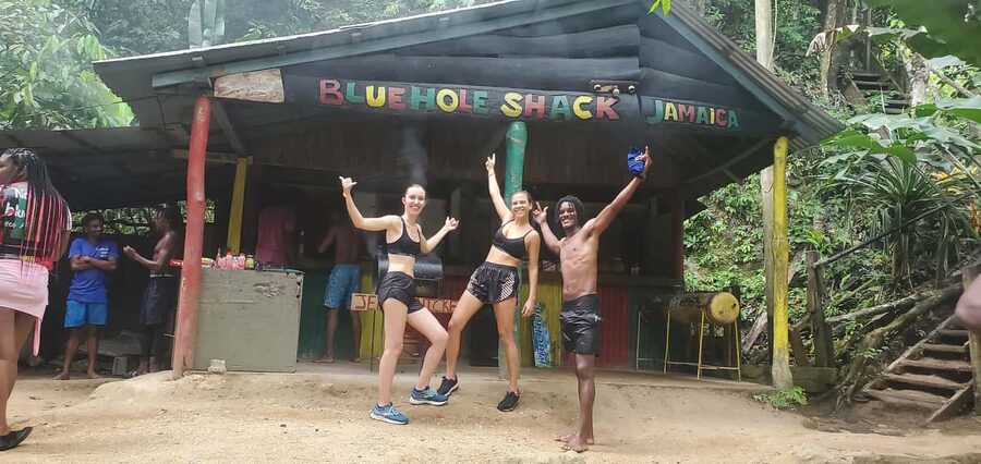 From Montego Bay: Blue Hole Waterfall Experience - Caves, clay, and the rainforest trail