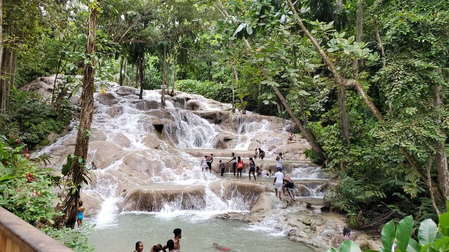 From Montego Bay: Dunn’s River Falls Experience - Climbing the 600-foot waterfall