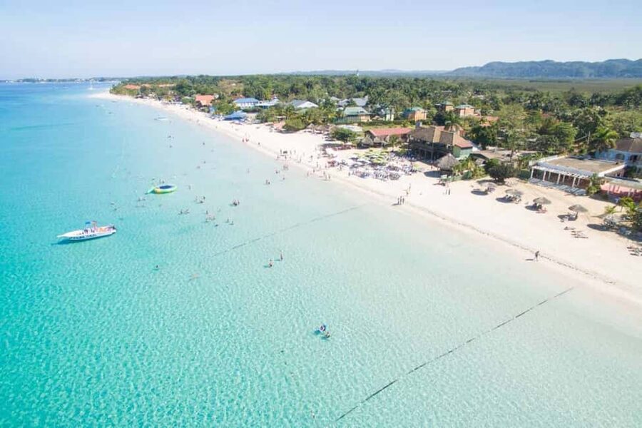 From Montego Bay/Falmouth: Negril Beach Catamaran Cruise - First look at Negril’s Seven Mile Beach