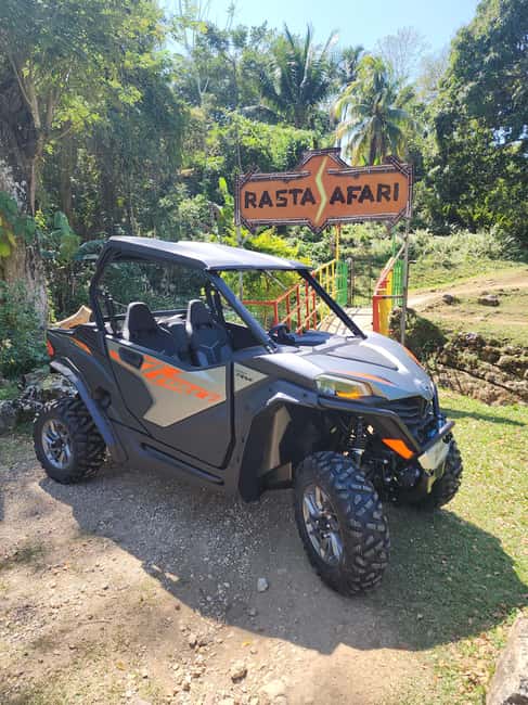 From Montego Bay/Negril: RastaSafari UTV Experience - Roaring River and the first look at village life