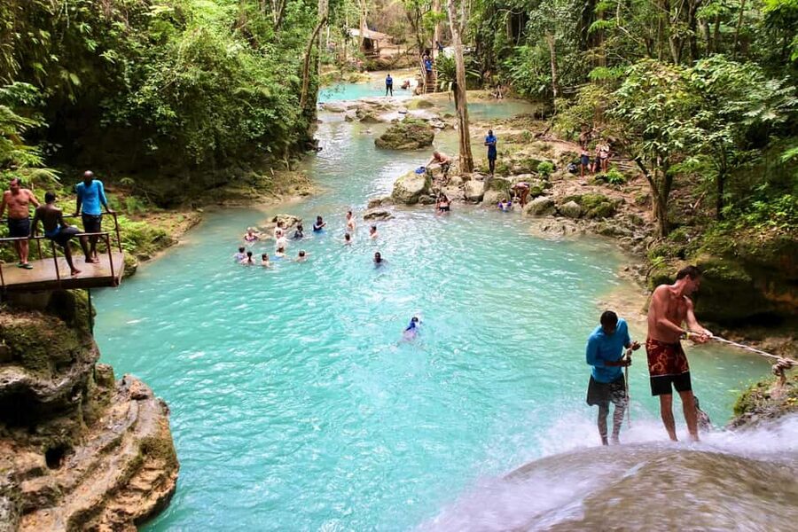 From Ocho Rios: Combo Blue Hole & River Tubing Tour - Key points at a glance