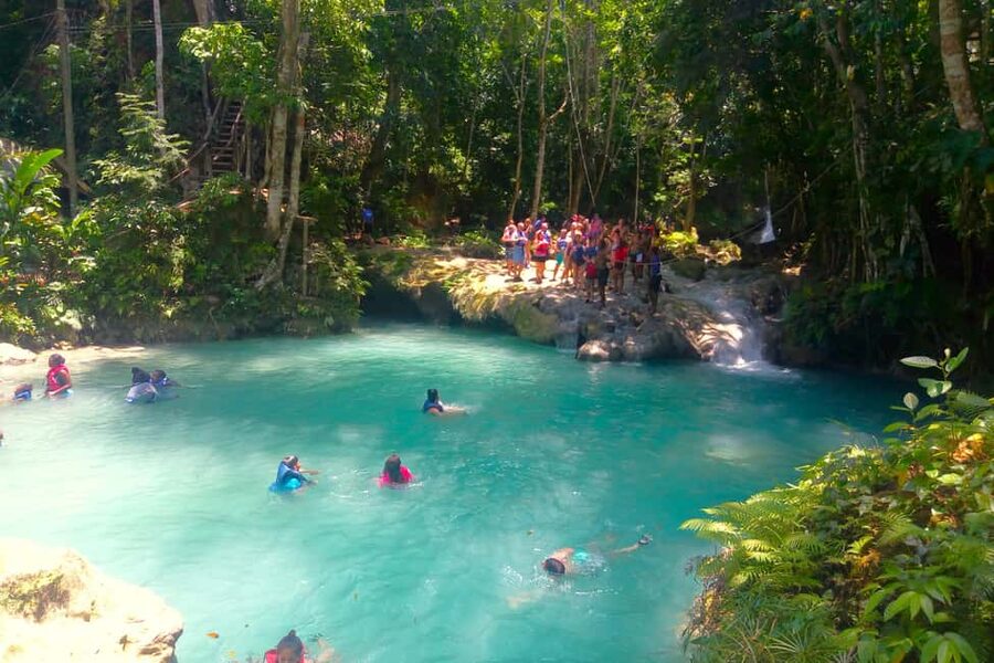 From Ocho Rios: The Blue Hole and Dunn's River Falls Trip - The Blue Hole: ropes, pools, and cool water