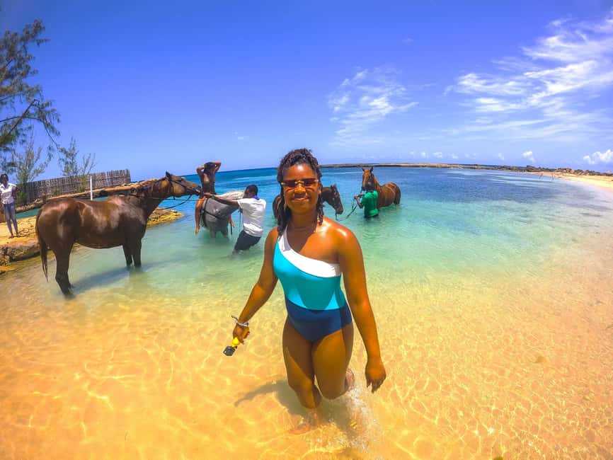 From Runaway Bay: Horseback Ride and Swim Countryside Tour - Farmland trails and an old wartime airstrip
