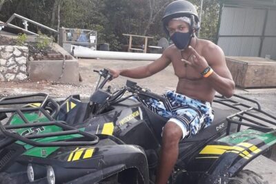 Full Day ATV, Ricks Café, Beach and Shopping Tour from Montego Bay