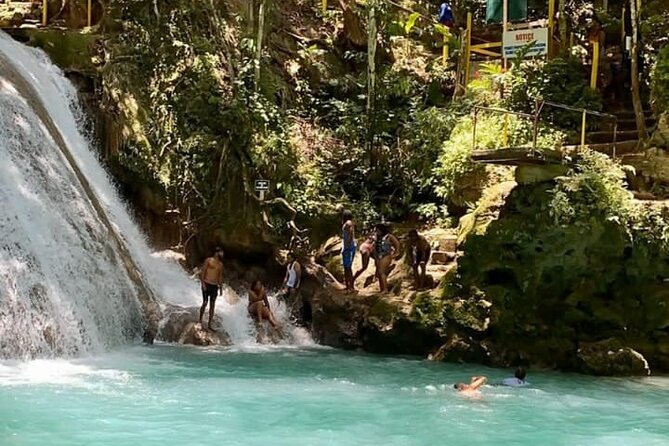 Full-Day Tour to the Blue Hole and Dunn's River Falls - Cool Blue Hole: pools, falls, and the rope swing