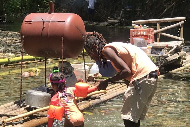 Great River Bamboo Rafting and Limestone Full Body Massage Tour From Montego Bay - Swimming or simply staying on the raft