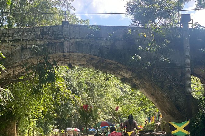 Great River Bamboo Rafting at Lethe from Montego Bay - The limestone massage adds local character