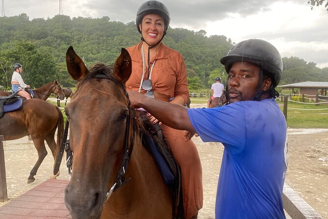 Great River Rafting Limestone Foot Massage and Horseback Rides From Montego Bay - Sandy Bay horseback riding through Jamaica’s backyard