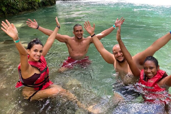Green Grotto Caves and Dunn’s river falls combine tour from Montego Bay - Climbing Dunn’s River Falls from the beach
