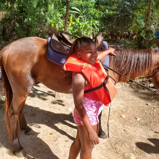 Horseback Ride, Blue Hole, Dunn's River and Tubing Tour - Rainforest tubing slows the pace, with a few rapids