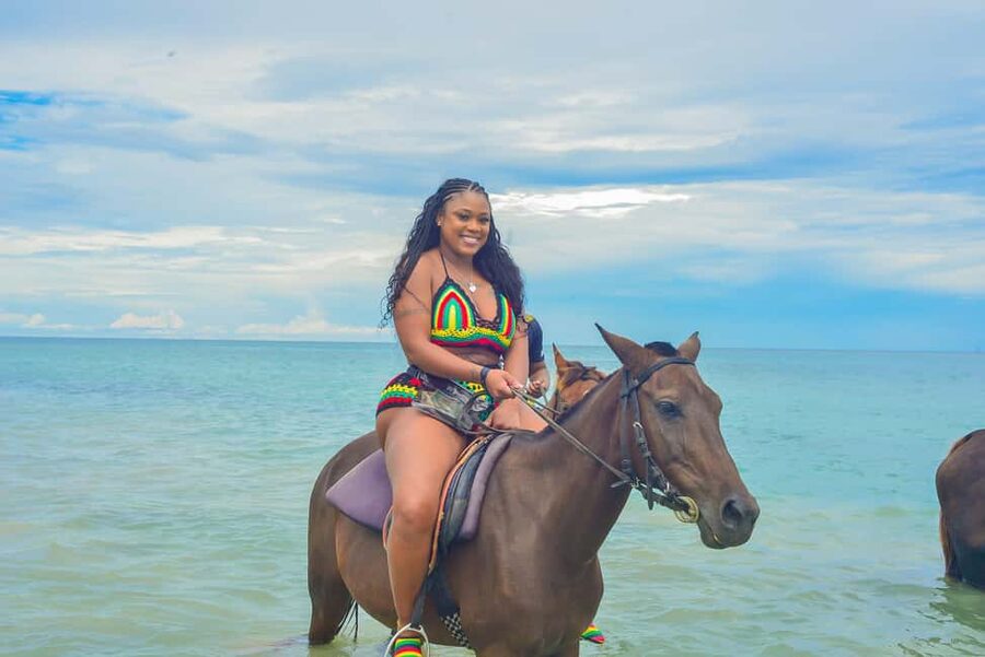 Horseback Riding and Dunn's River Falls Combo Tour - Meeting your horse and learning the basics