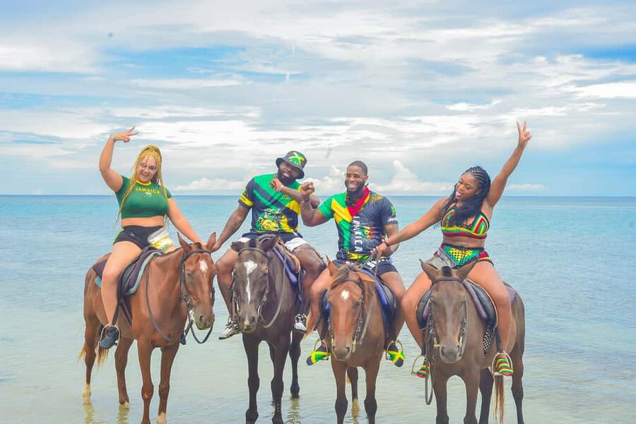 Horseback Riding and Dunn's River Falls Combo Tour - The long ride from your hotel