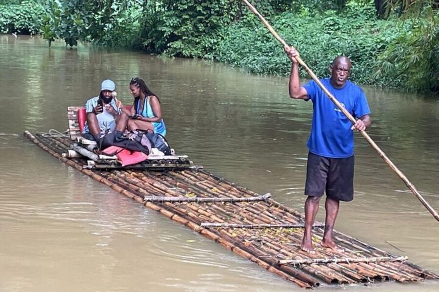 : Horseback Riding & Bamboo Rafting - The Stann and St Mary River by bamboo raft