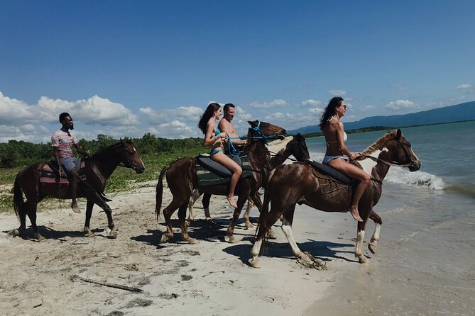 Horseback “SPECIAL”- Negril’s Beach Ride N’ Swim with Free photos/videos - One mile along a private white-sand beach