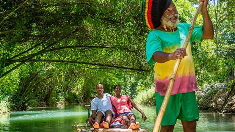 Jamaica: Bamboo Rafting on the Martha Brae - One hour along the three-mile Martha Brae