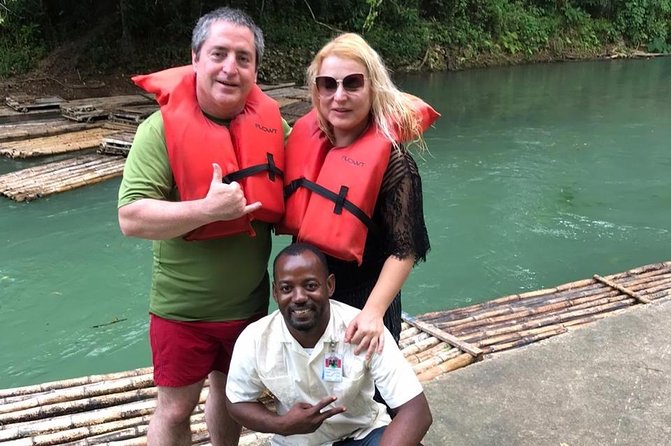 Jamaica Bamboo Rafting Tour Limestone Foot Massage - Pickup from Montego Bay, with the road trip included