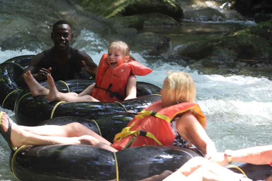 Jamaica: Dunn’s River Falls and Jungle River Tubing Tour - You can enjoy the falls without climbing