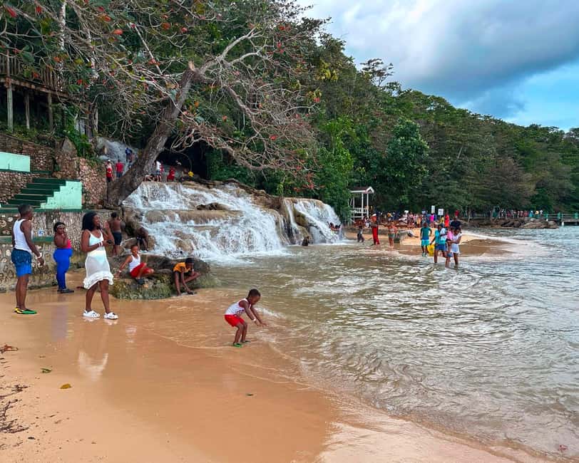 Jamaica Dunn's River Falls guided tour from Ocho Rios hotels - Swimming, photos, and the time tradeoff