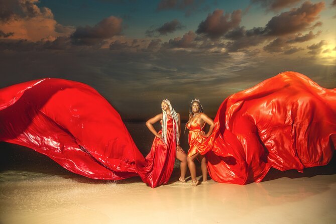 Jamaica Flying Dress Photoshoots - Turning a Montego Bay Beach Into a Photo Studio
