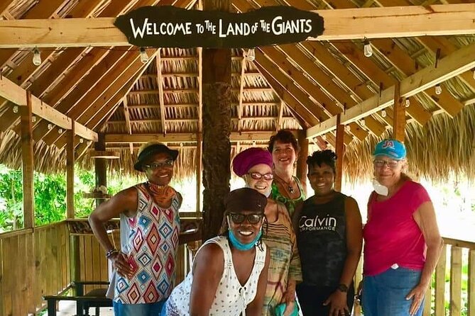 Jamaica Giants sculpture park, art galleries - The Great House gallery at the top