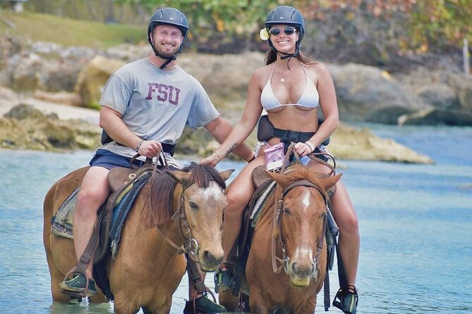 Jamwest ATV Adventure & Horseback Ride Combo in Negril - The ocean ride is the signature moment