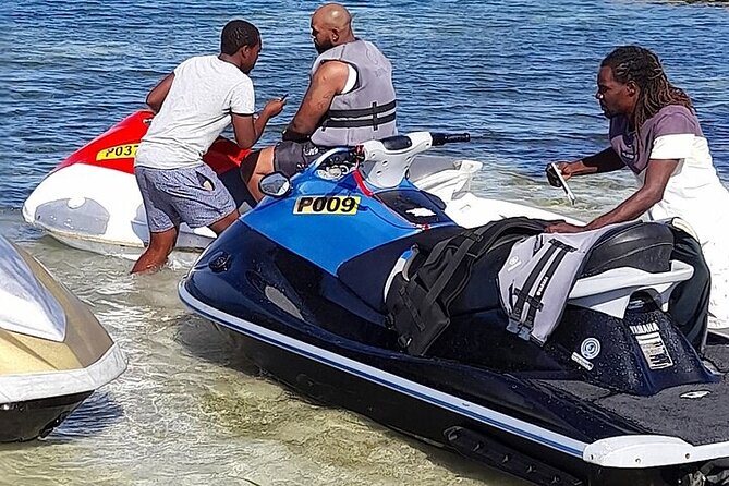 Jet Ski, Bamboo Rafting and Limestone Foot Massage Private Tour - From Montego Bay beach to Lethe river