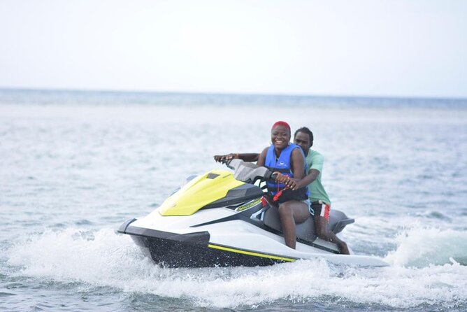 Jet Ski & River Rafting with Limestone Foot Massage from Montego Bay - The 30-minute jet ski session on the Caribbean Sea