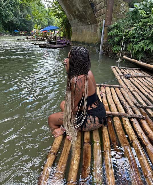 Lethe Bamboo River Rafting with roundtrip transportation - Boarding a handmade bamboo raft
