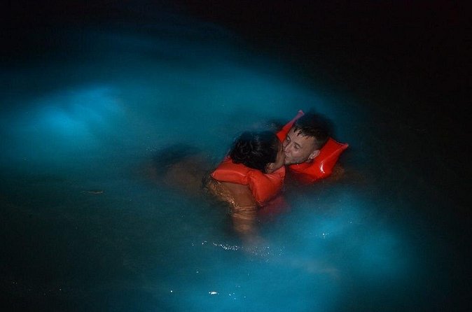 Luminous Lagoon Night Cruise From Montego Bay - Swimming in the luminous water