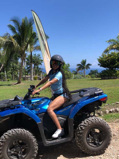 Montego Bay: ATV, Zipline, Catamaran, and Horseback Tour - Catamaran cruising and snorkeling in clear water