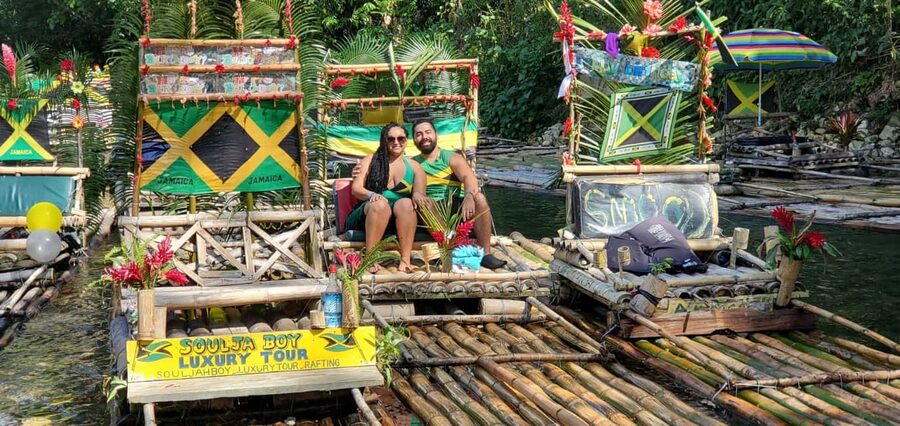 Montego Bay: Bamboo Raft Cruise on the Great River - How much time do you really spend rafting?