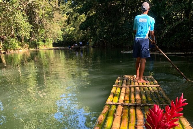 Montego Bay Bamboo Rafting & limestone Massage Private Transfer. - What the bamboo raft ride feels like
