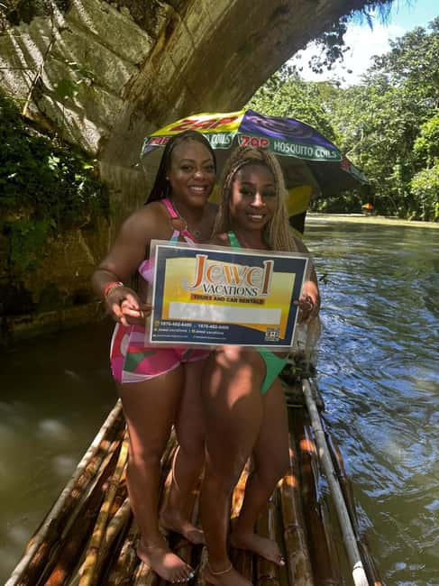 Montego Bay: Bamboo Rafting with Limestone Massage - The limestone massage beside the river