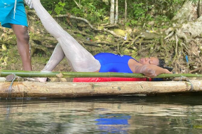 Montego Bay Bamboo River Rafting and Limestone Massage - Boarding the Bamboo Raft