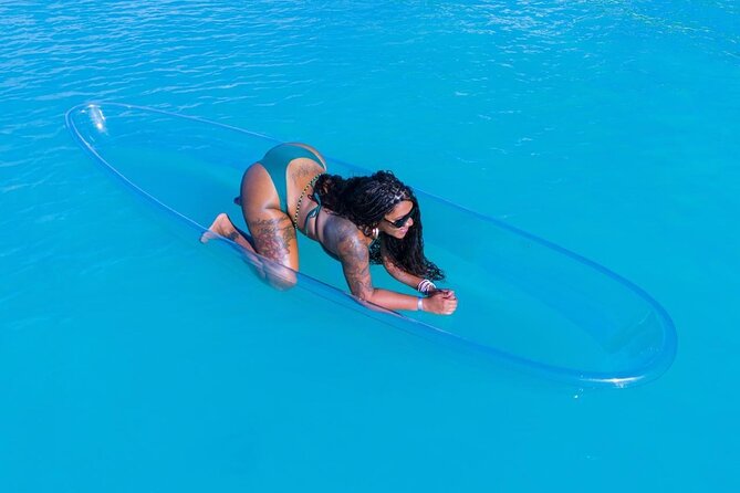 Montego Bay Captivating Aerial Clear Kayak Drone Photoshoot - Why the clear kayak makes this special
