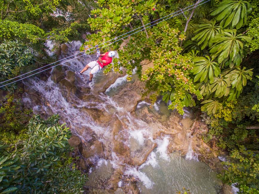 Montego Bay: Dunns Catamaran Sail & Snorkel with Zipline - Climbing the 600-foot Dunn’s River Falls