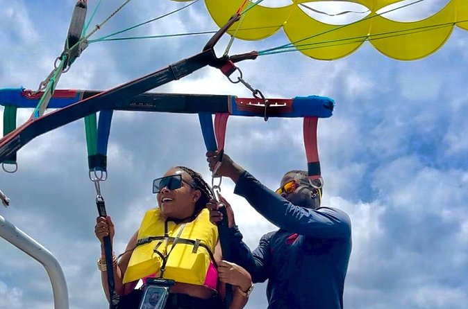 Montego Bay Jet Ski and Parsailing Private Combo Tour - Parasailing trades speed for a calm view