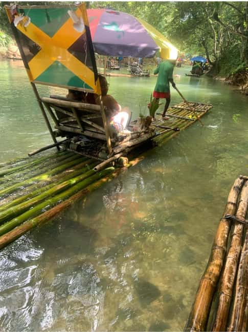 Montego Bay Lethe Bamboo River Rafting - Lunch at Jerkie Pon the River