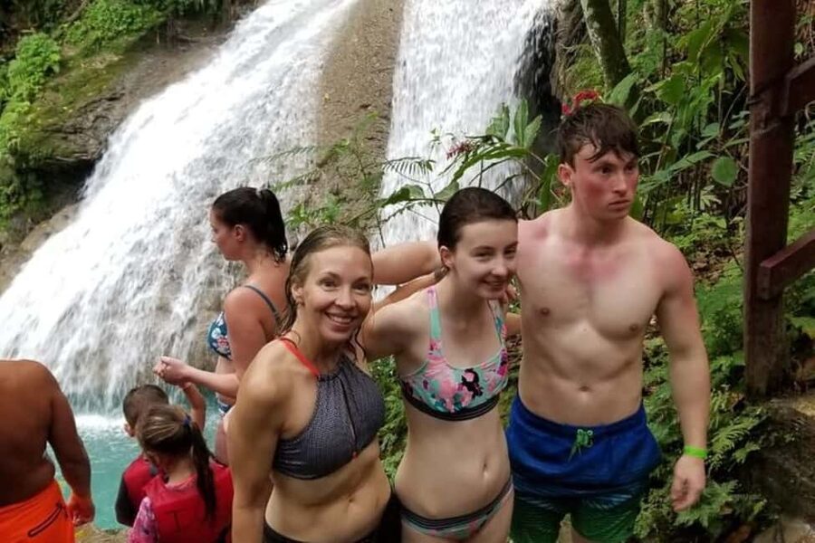 Montego Bay: Secret Falls And River Rapids Adventure - The Blue Hole near Ocho Rios