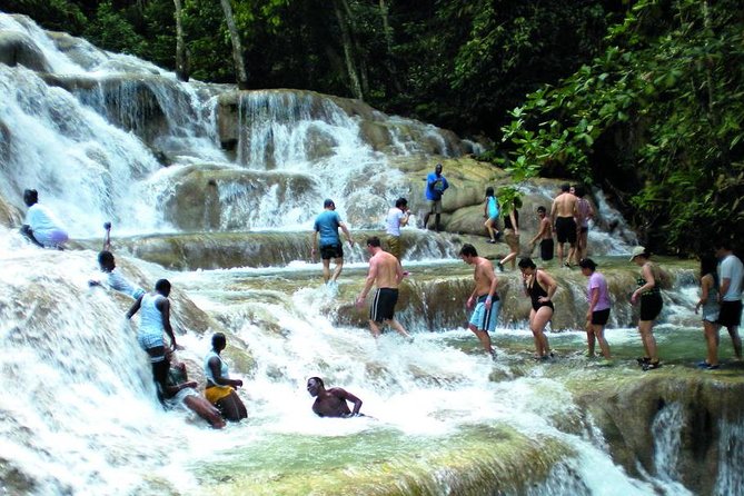 Montego Bay to Dunn's River Falls Half-Day Trip - Arriving at the waterfall park