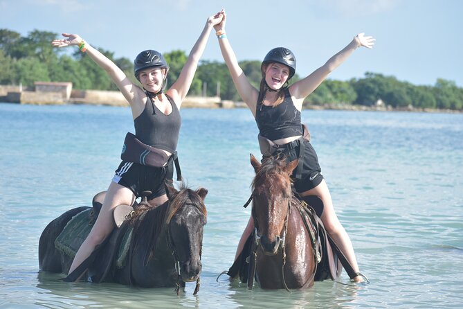 Negril 45-minute Guided Horseback Ride and Swim - The Caribbean Sea swim