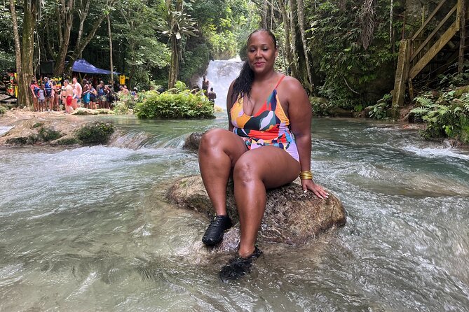 Ocho Rios Triple Tour from Montego Bay - White River rafting changes the mood