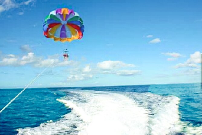 Parasailing above Turquoise Ocean Waters in Montego Bay - What the Parasailing Flight Feels Like
