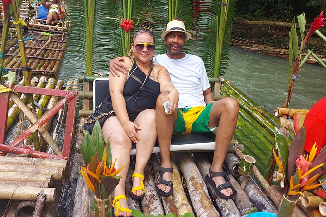 Private Cultural Bamboo Rafting & Limestone Massage in Montego Bay - Boarding the 30-foot bamboo raft