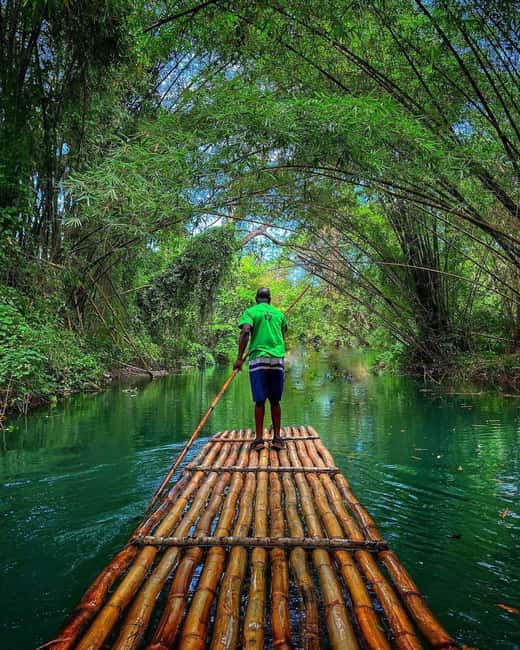 Private Martha Brae rafting tour from Falmouth cruise port - The Martha Brae River by bamboo raft