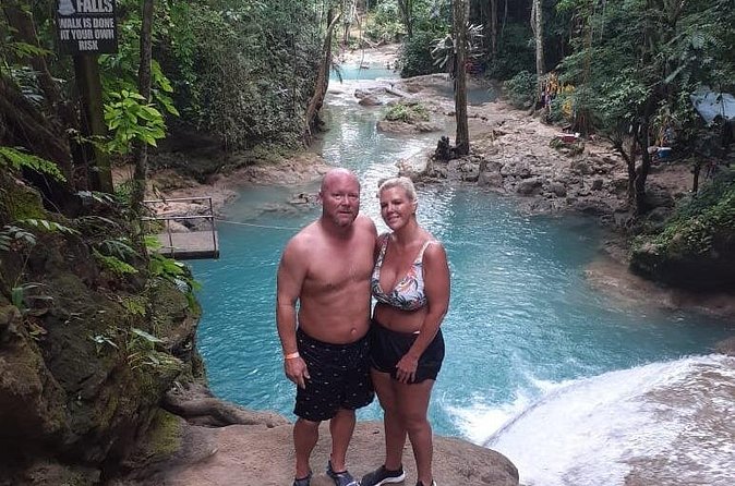 Private Transfer to Dunns River Blue Hole Tubing from Montego Bay - River Rapids Jamaica: tubing, mini-falls, and rope swings