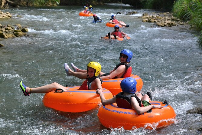 River Rapids Waterfalls Tubing and Beach Adventure with Transport - From Montego Bay to the Rio Bueno