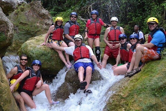 River Rapids Waterfalls Tubing and Beach Adventure with Transport - Bamboo Shade, Rope Swing, and River Breaks